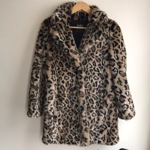 Zara Animal Print Coat